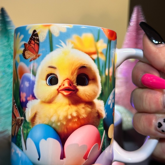 Hand Crafted Easter Chick Sublimated 15oz Mug - Picture 5 of 5